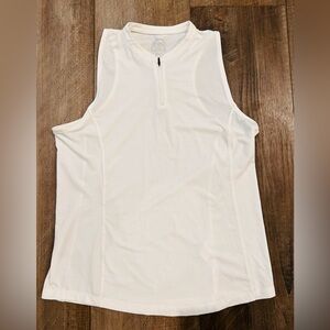 Slazenger white sleeveless golf shirt